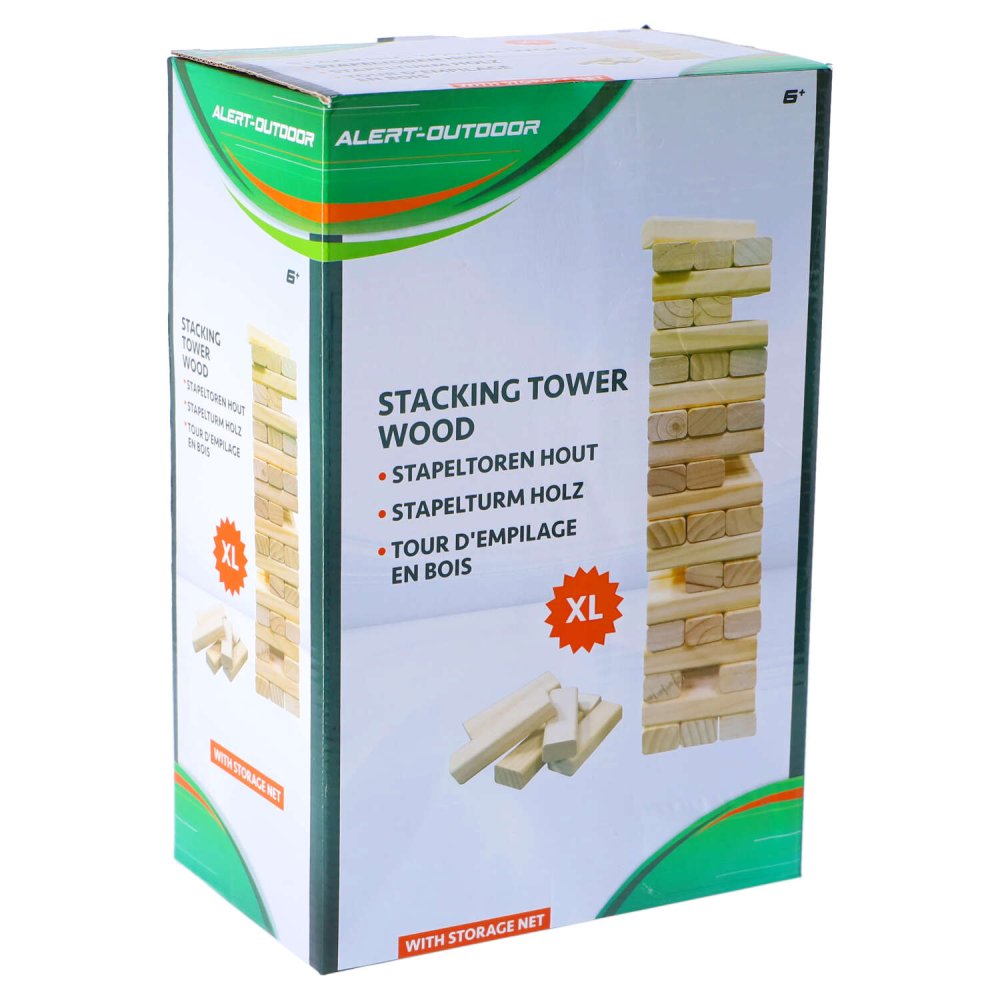 Alert Outdoor Stapeltoren Xl Hout Met Handig Opbergnet