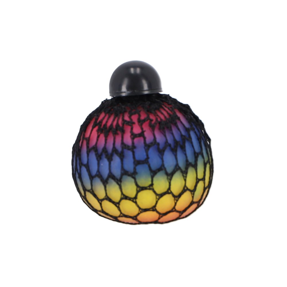 Fidget Squeeze Bal Regenboog Mesh 6 Cm