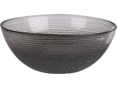 Schaal glas dia 15cm zwart