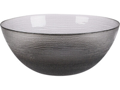 Schaal glas dia 28cm zwart