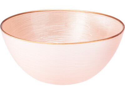 Schaal glas dia 15cm roze kl