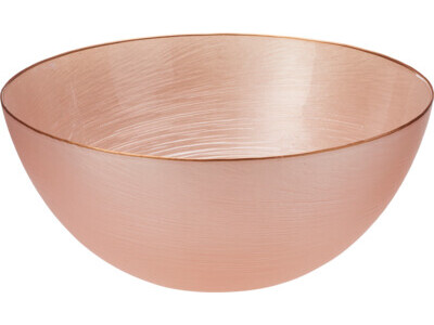 Schaal glas dia 28mm roze kl