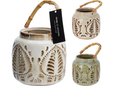 Lantaarn met bamboo handle 2as