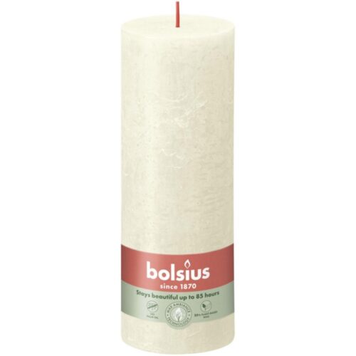 Bolsius Stompkaars Rustiek soft parel 190x68 mm