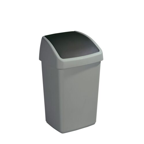 Sunware Delta Recycle Bin with Swing Lid 25L Grey