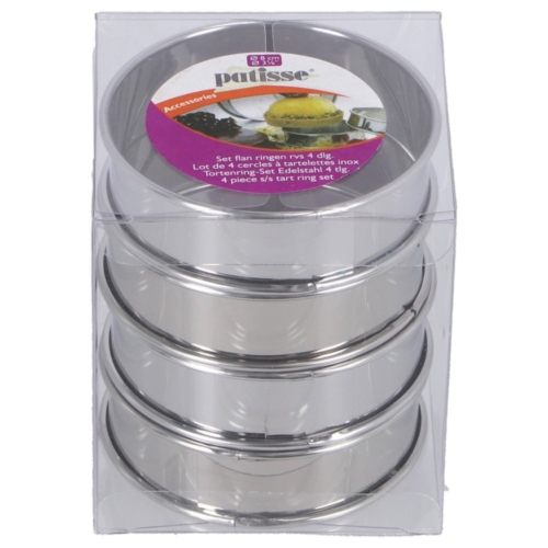 Patisse flanringen RVS 4 stuks
