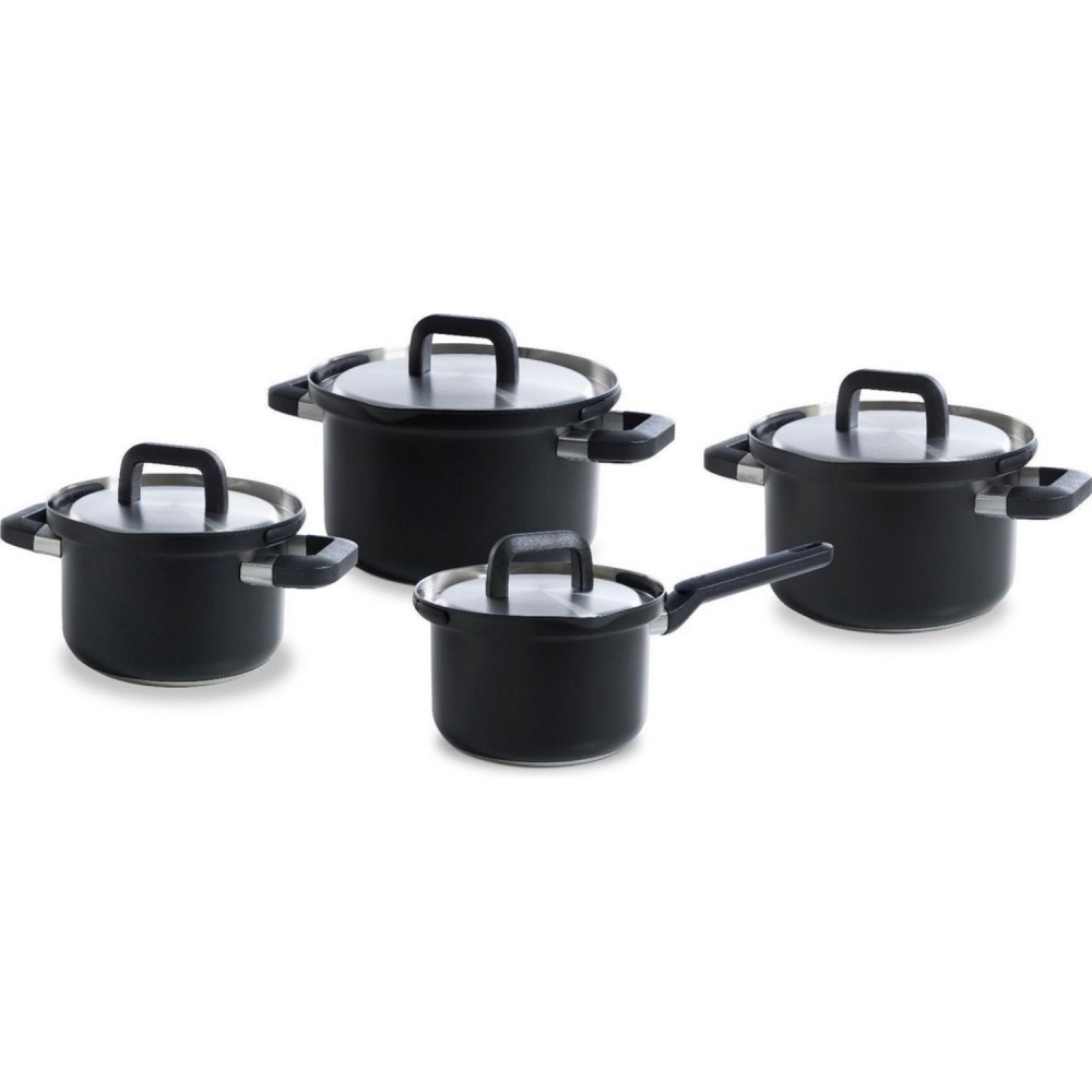 BK Flow Cool Black RVS Pan set 4-delicious