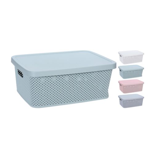 Opbergbox 13L Met Deksel (assortiment – willekeurige uitvoering)