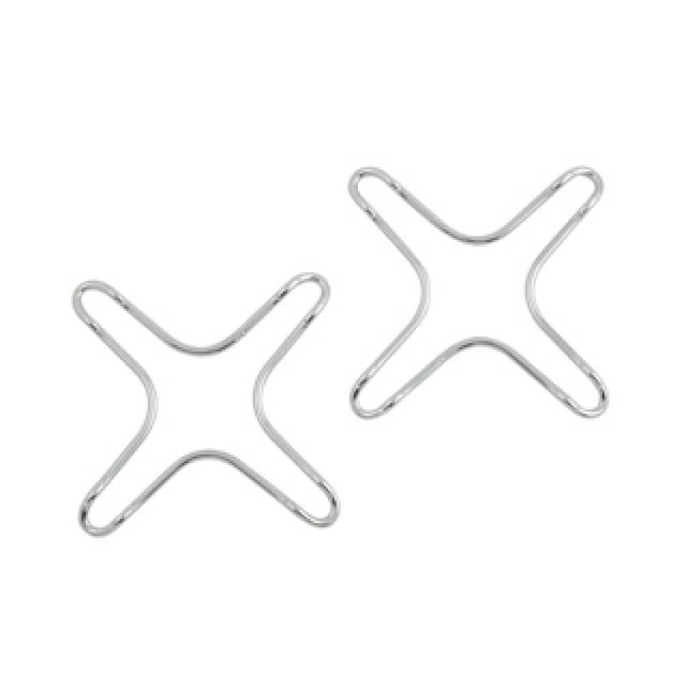 Metaltex Gas burner reducer RVS 2 Pieces