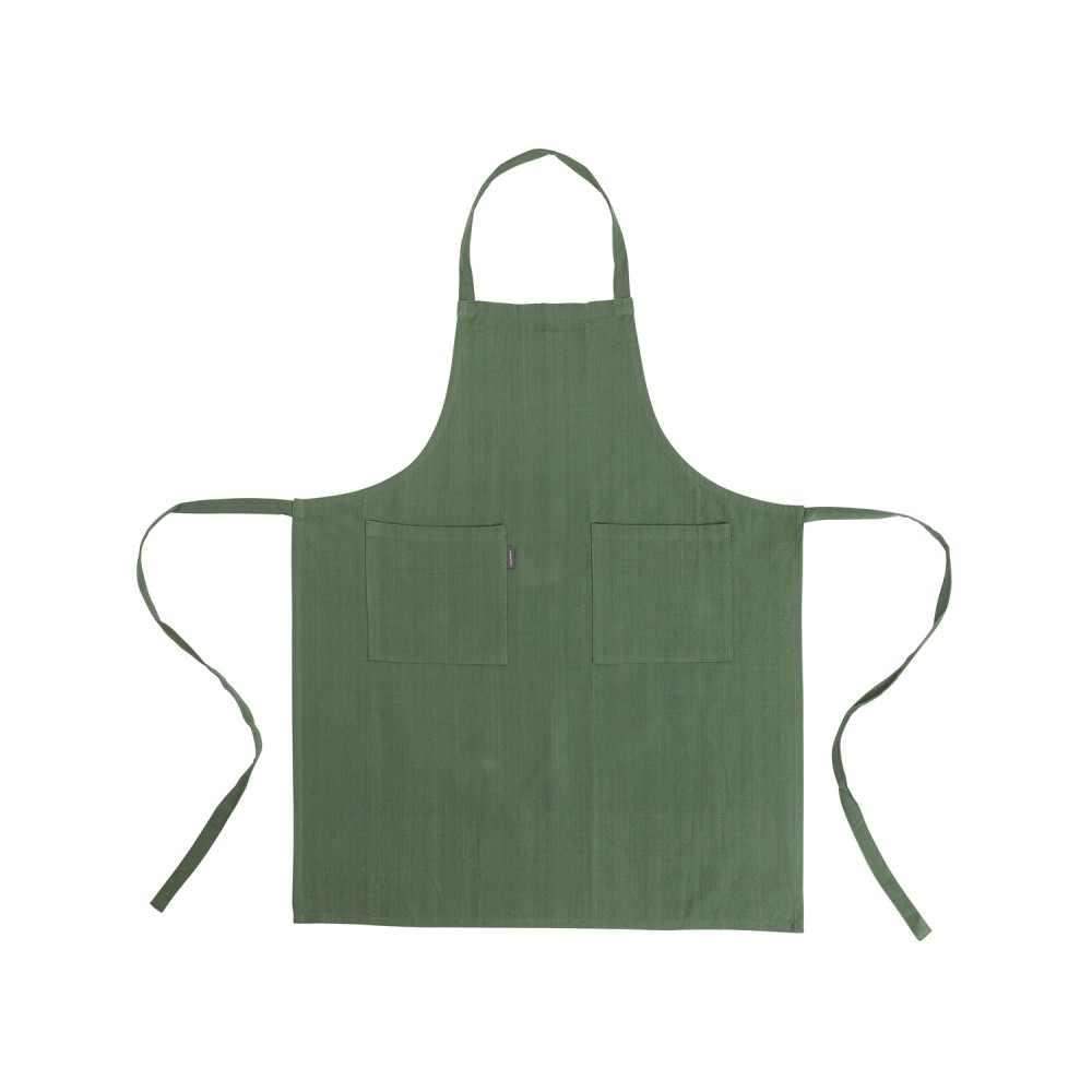 Linen & More Kitchenschort Indi Army Green 75 x 90 Cm