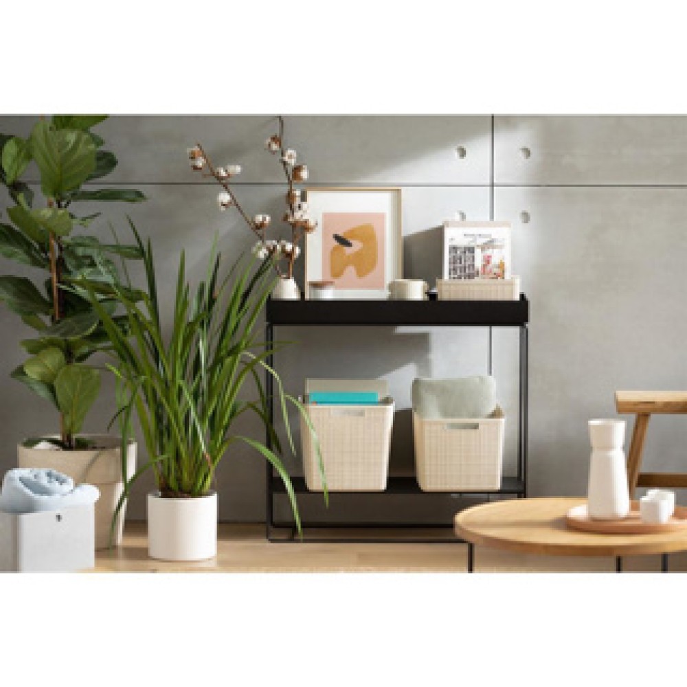 Curver Jute Mand vierkant 17 l off white