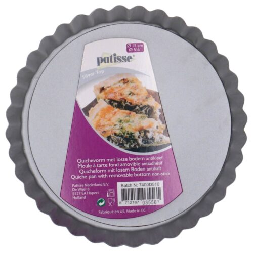 Patisse silver-top quichevorm losse bodem hoge rand 15cm