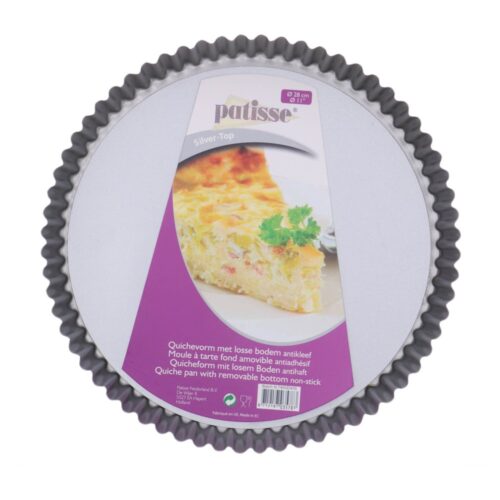 Patisse silver-top quichevorm met losse bodem 28 cm