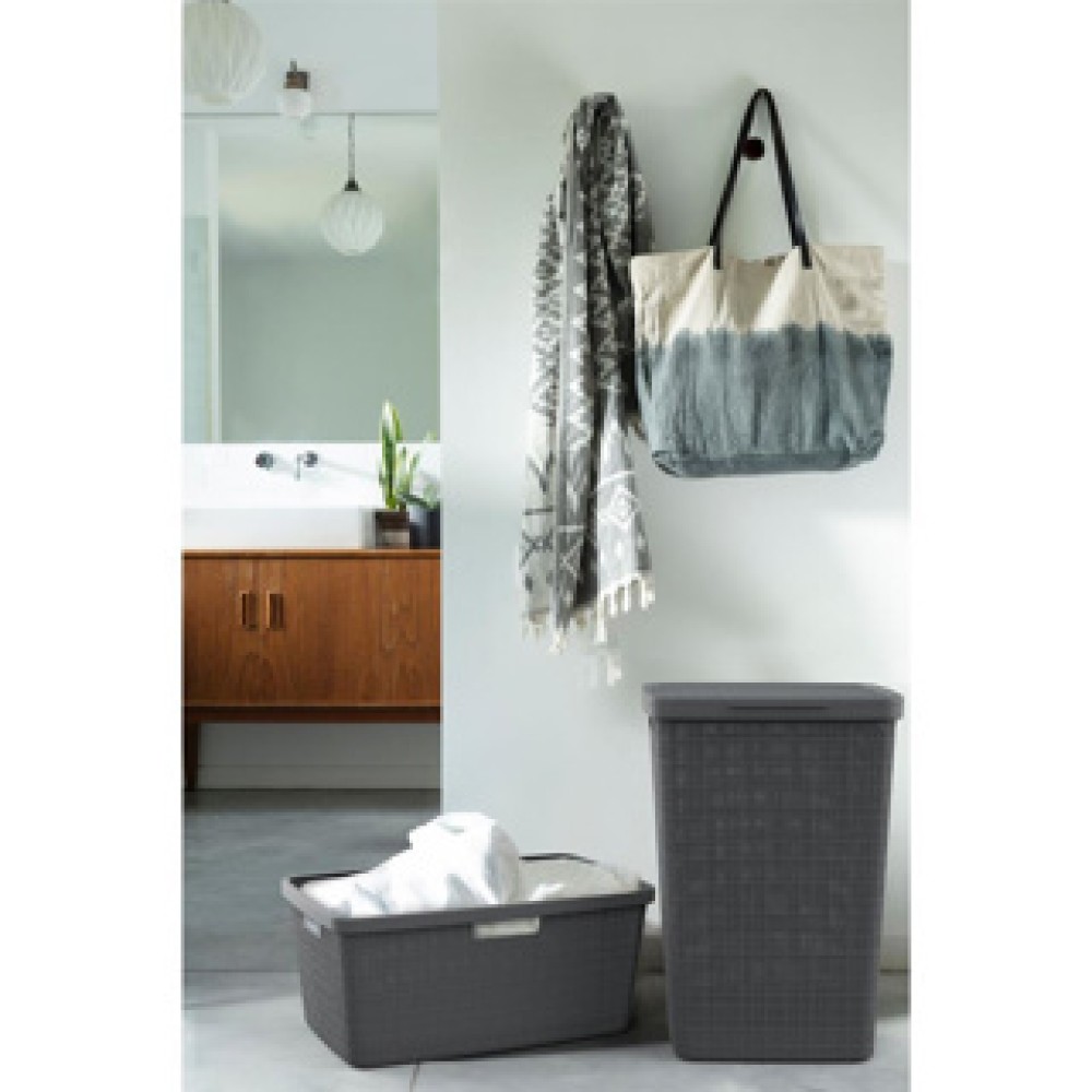 Curver Jute Wasbox 58L Deep Shadow