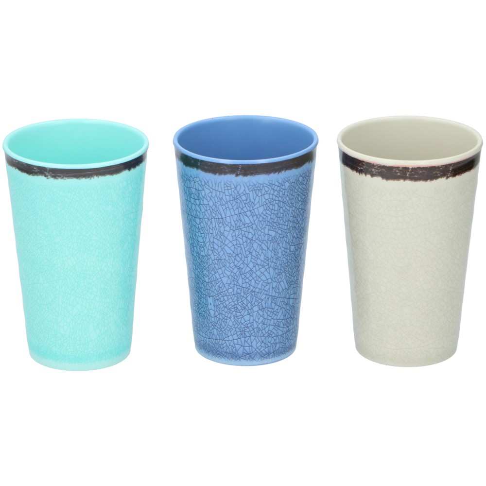 Drinking cup 400 Ml 3Assorti Plastic (range of random design))