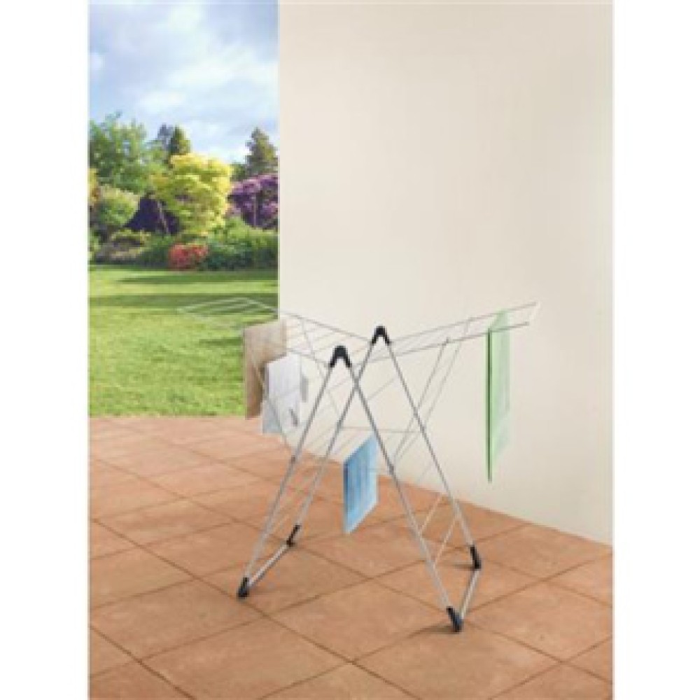 Tomado-Metaltex Vento Drying Rack Silver 58 x 133 x 109 cm