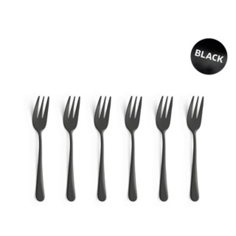 Amefa black forks 6 pieces