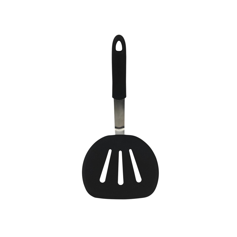 Spatel stainless steel/silicon black 30cm