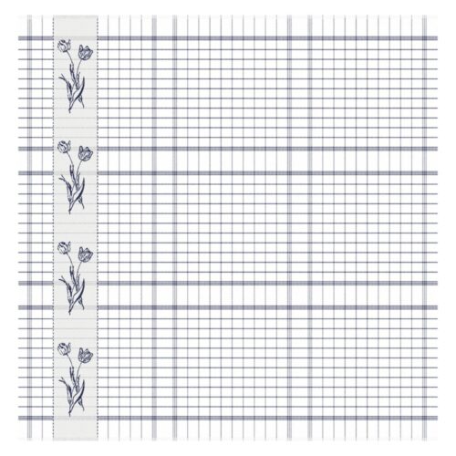 DDDDD tea towel lisse 60x65 blue