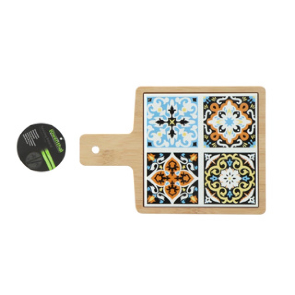Serveerplank bamboo keramiek (assortiment – willekeurige uitvoering)