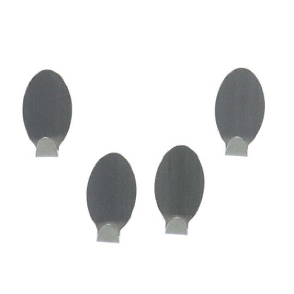 Metaltex Hooks Inox Oval Small 4 Pieces