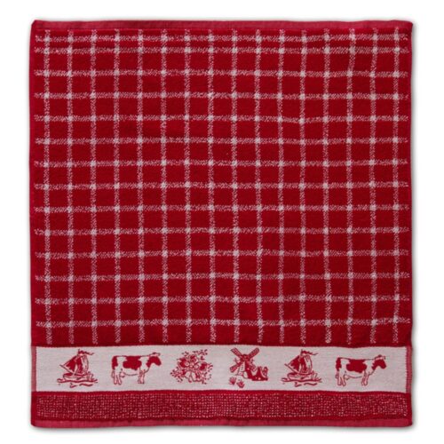 DDDDD kitchen cloth Dutchie 50 x 55 red