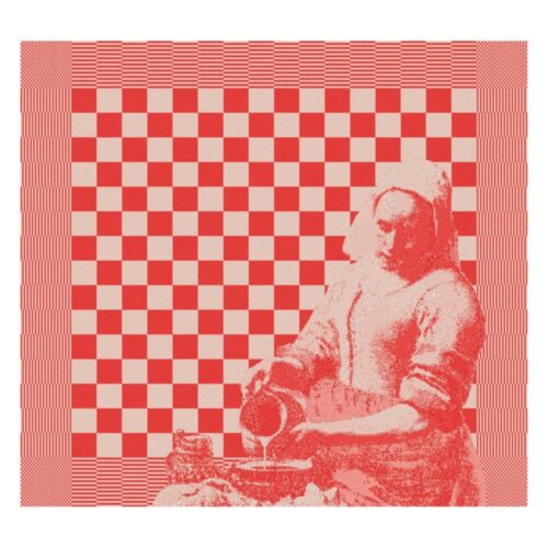 DDDDD theedoek Milk Maid 60 x 65 red