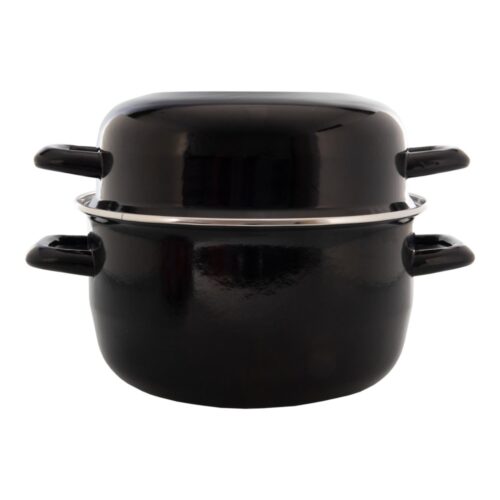 Mussel pan 24 cm Enamel Black