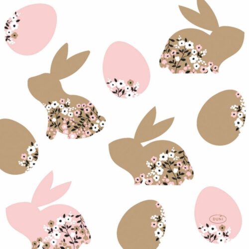 Easter Servets Blooming Bunnies 33x33 cm