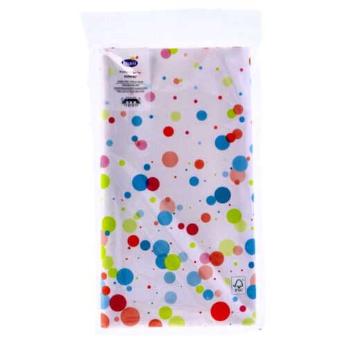Tablecloth Festive Bubbles Multi 138x220 cm