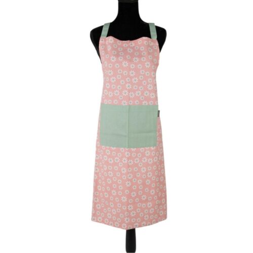 Daisy flowers apron pink 75x90 cm