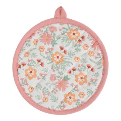Freddie pot holder coaster round pink 20 cm