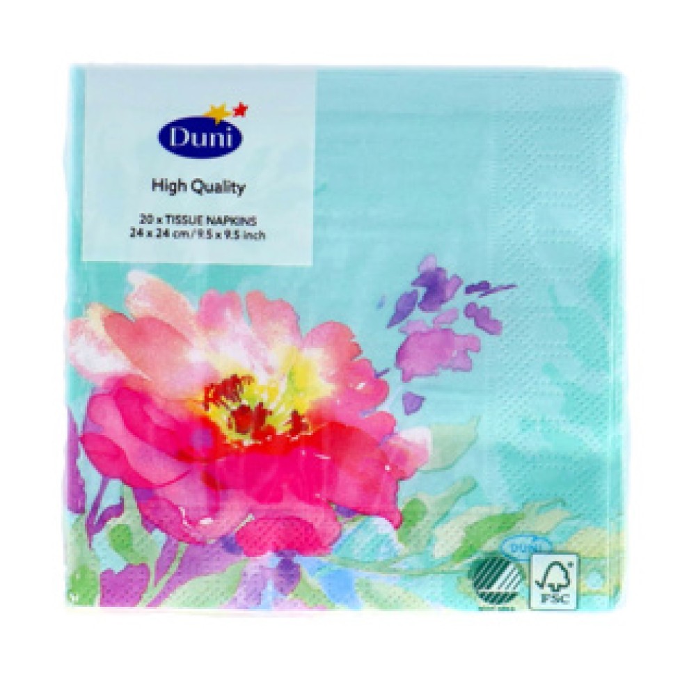 Servetten Flowy Floral 24x24 cm
