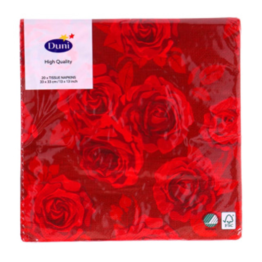 Servetten Rich Roses 33x33 cm