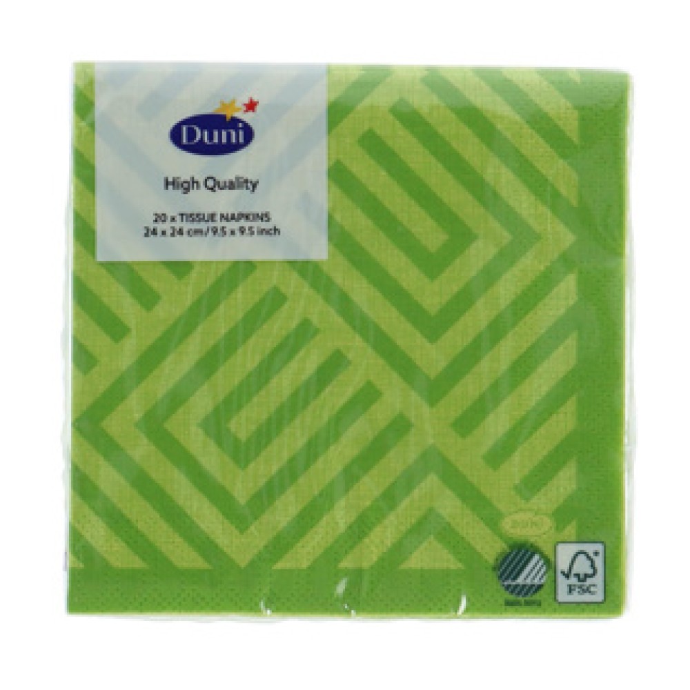Napkins Mosaic Kiwi 24x24 cm