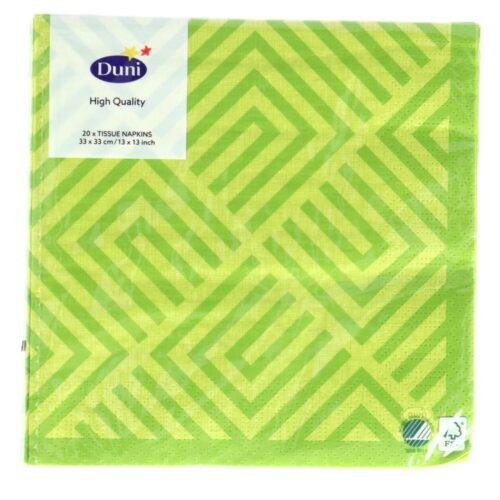 Napkins Mosaic Kiwi 33x33 cm