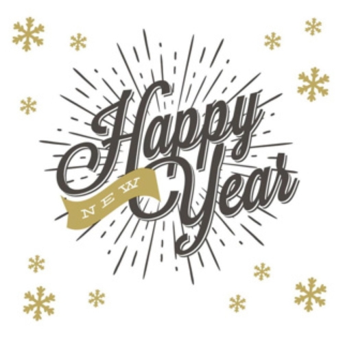 Servetten New Year 33 x 33 cm