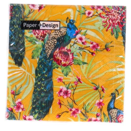 Napkins Tropic Peacock 24x24 cm
