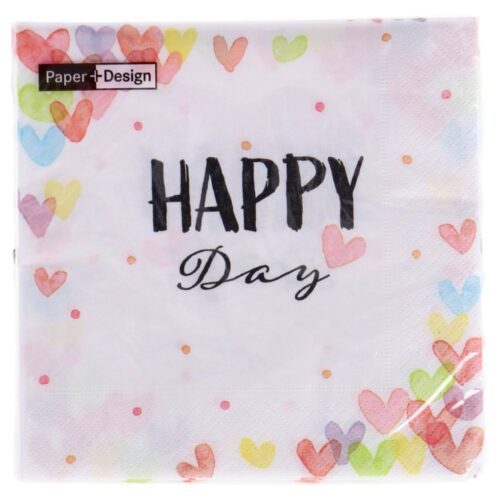 Navigates Hearts Happy 33x33 cm