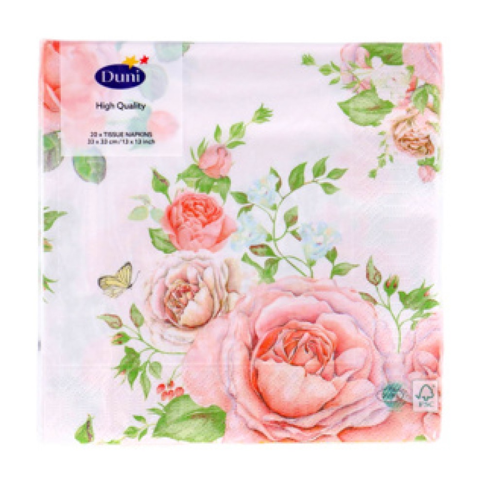 Servetten Rose Glory 33x33 cm