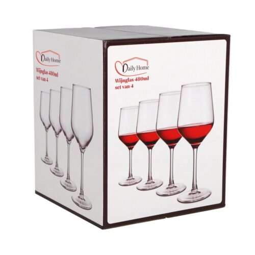 Daily home wine glass 480ML set of 4