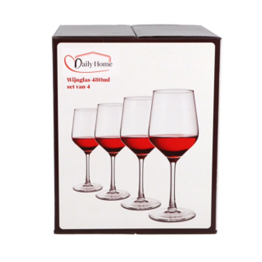 Daily home wine glass 480ML set of 4