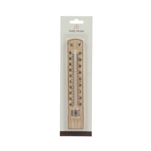 Daily home kamer thermometer hout 20 cm