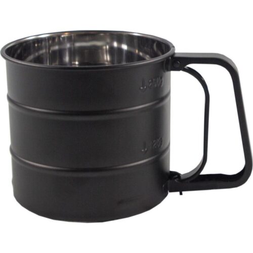 Mullet sieve stainless steel black Ø10 cm