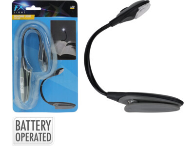 Reading lamp black abs 250x25x30mm