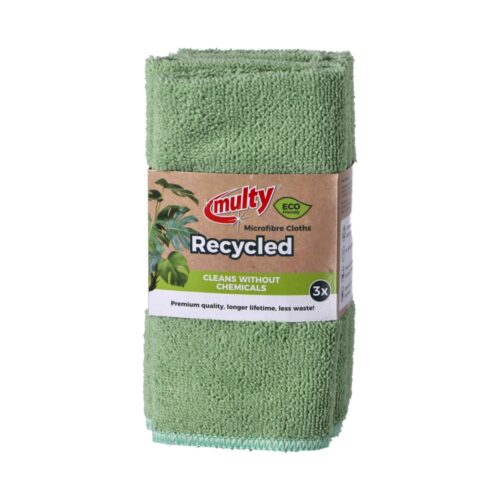 Multy recycled microfibre cloths 3 pieces ECO