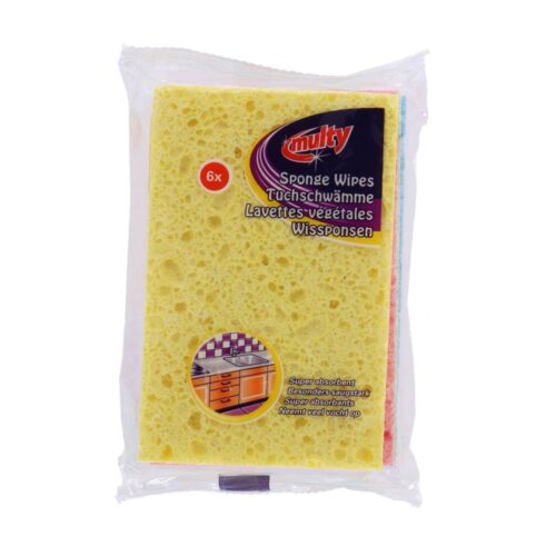 Wipe sponges 6 pieces multy
