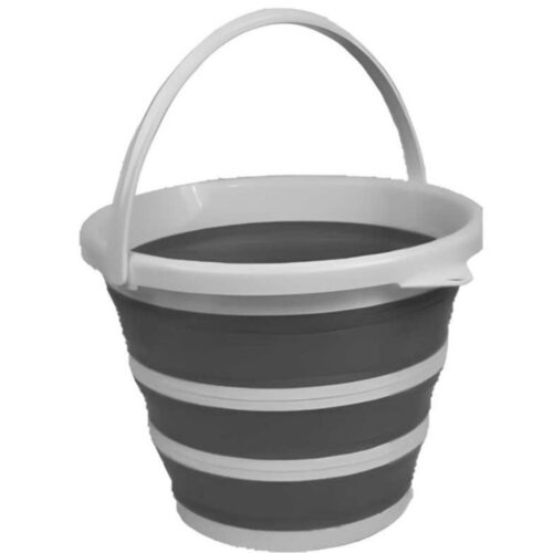 Opvouwbare emmer rond 10 l 2 kleuren assorti (assortiment – willekeurige uitvoering)