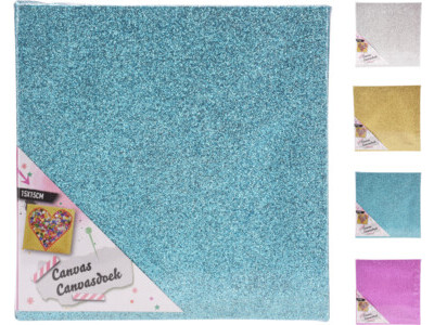 Canvas glitter 15x15cm
