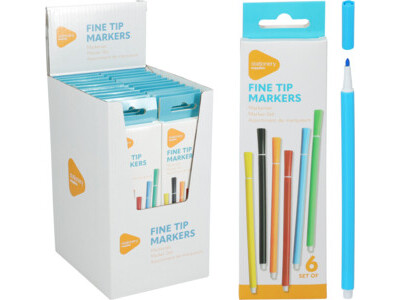 Finetip marker set 6pcs